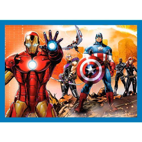 Puzzles 4 em 1 - Brave Avengers / Disney Marvel The Ave - Image 2