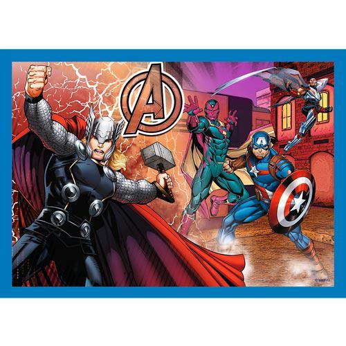 Puzzles 4 em 1 - Brave Avengers / Disney Marvel The Ave - Image 3