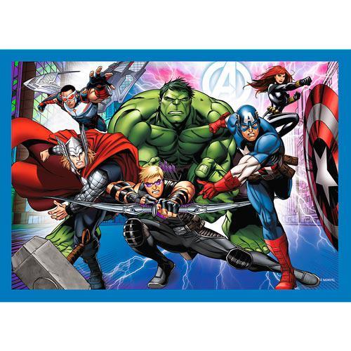 Puzzles 4 em 1 - Brave Avengers / Disney Marvel The Ave - Image 5