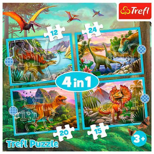 Puzzles 4 em 1 - Dinossauros