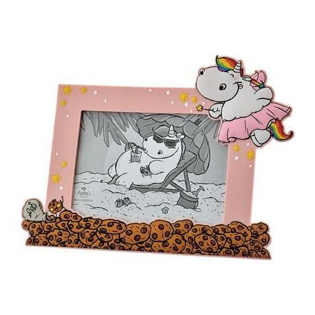 Chubby Unicórnio - Moldura Rosa