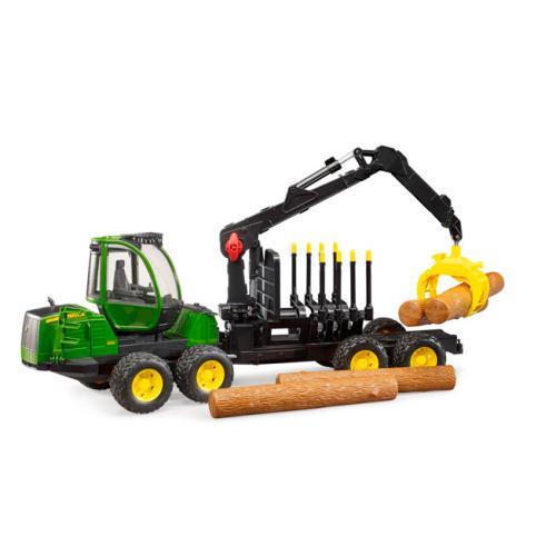 John Deere 1210E Forwarder com 4 troncos e pinça - Image 3
