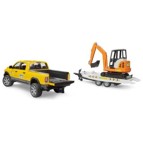 Carrinha RAM com atrelado e escavadora - Image 4