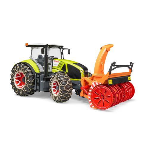 Claas Axion 950 with snow chains and snowblower - Image 3