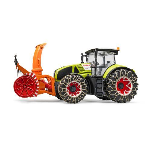 Claas Axion 950 with snow chains and snowblower - Image 5