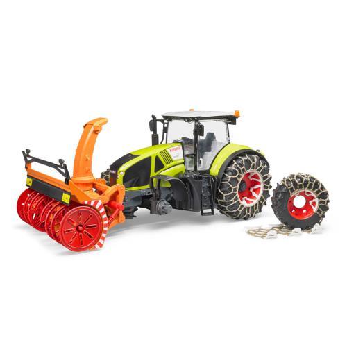 Claas Axion 950 with snow chains and snowblower - Image 7