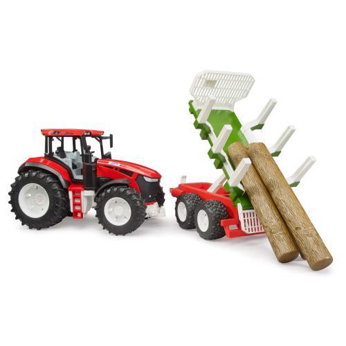 Trator Roadmax c/ Atrelado e 3 Troncos - Image 5