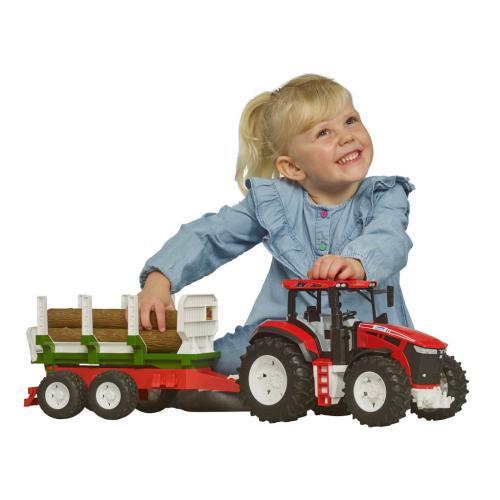 Trator Roadmax c/ Atrelado e 3 Troncos - Image 6