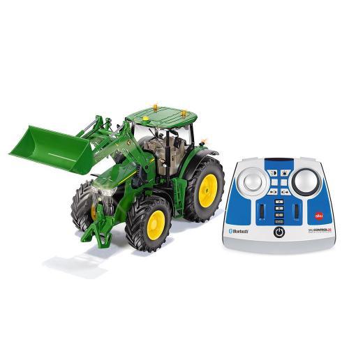John Deere 7310R com carregador frontal e comando