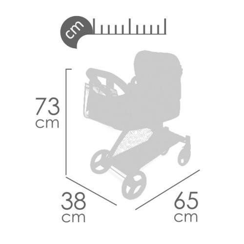 **Carrinho de Bonecas 3 em 1 - 73 cm. - Cityx - Image 9