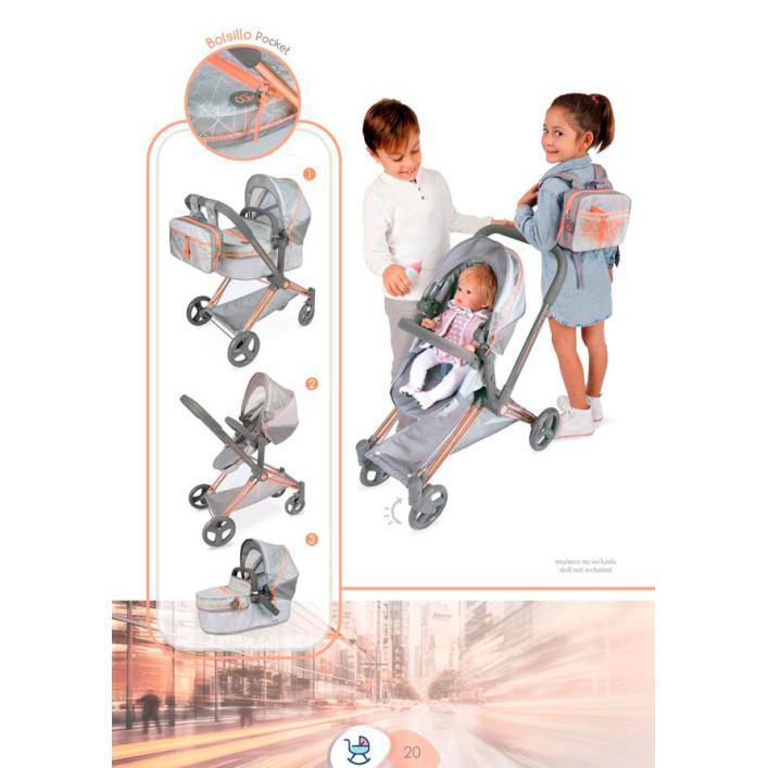 **Carrinho de Bonecas 3 em 1 - 73 cm. - Cityx - Image 12