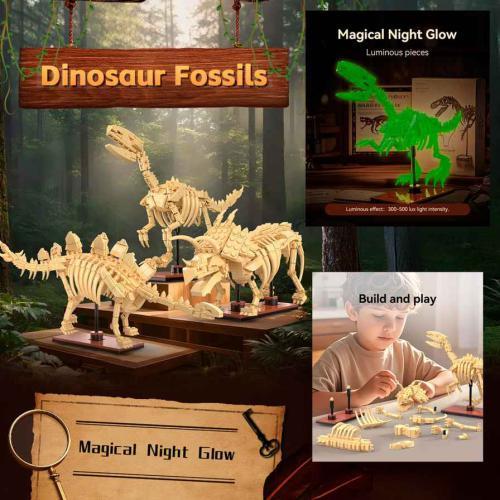 Cada Stegosauros Fóssil Dinossauro 297 Pcs C59012W - Image 4