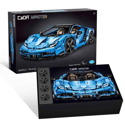 Cada Master: Super Carro Azul 3842 Pcs - Image 5