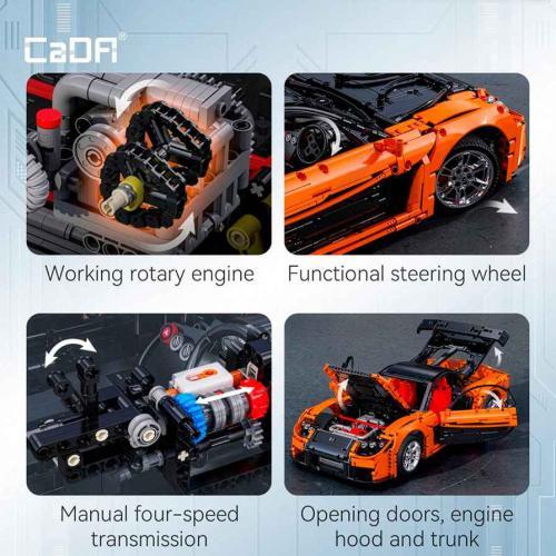Cada Mazda Rx-7 Escala 1:18 3305Pcs C61502W - Image 6