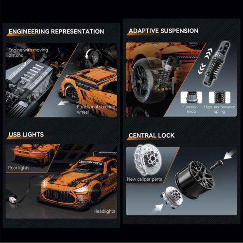 Mercedes Amg Gt3 1:8 5466 Pcs C64008W - Image 6