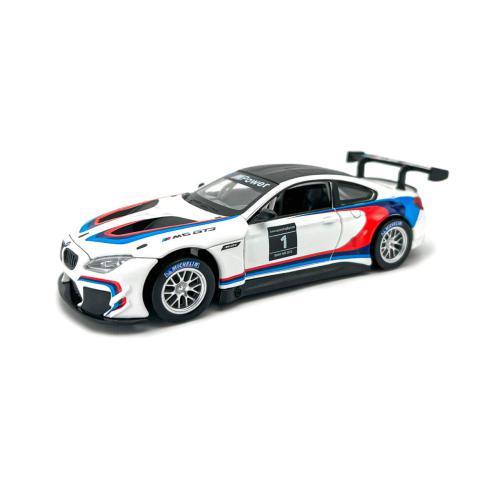 Bmw M6 Gt3 1:32 Pullback Branco D00399