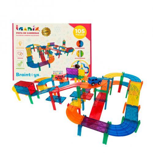 Braintoys Imanix Pista de Corrida 105 Peças.