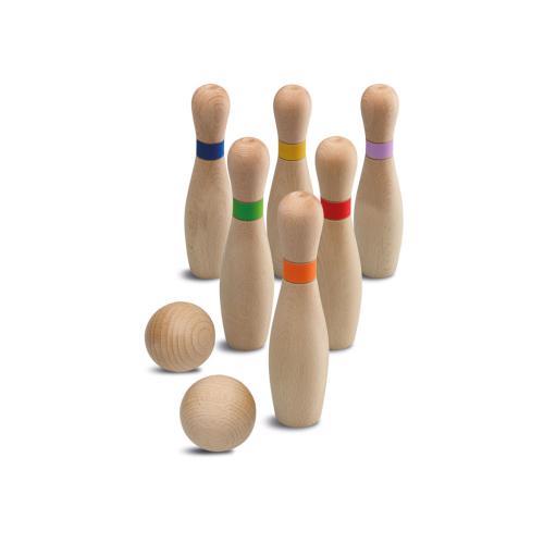 Conjunto de Bowling de Madeira