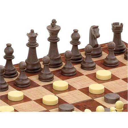 Jogo de Xadrez e Damas Magnético Grande - Image 2