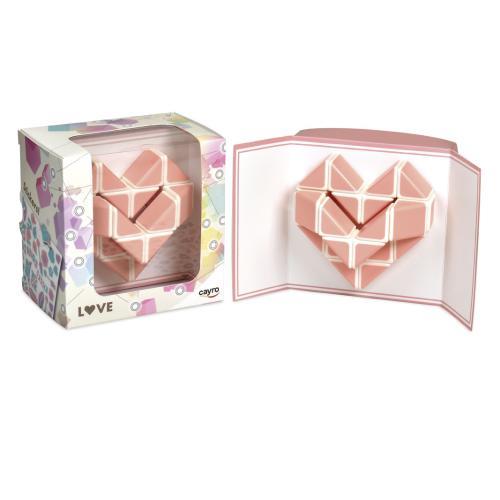 Love - Cubo Coração Rosa