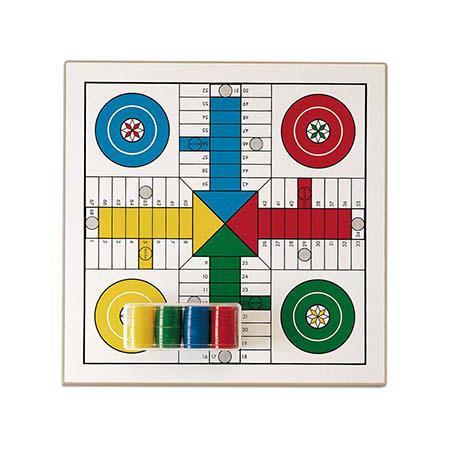 Tab. de Jogo da Glória/Ludo Madeira 40x40 cm c/ Acess - Image 2