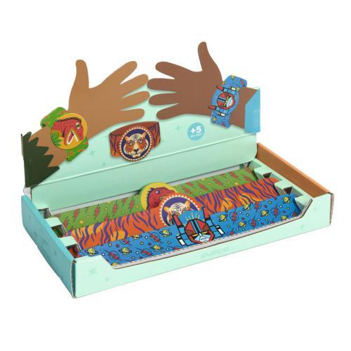 Display 15 Pulseiras Slap - Dinossauro, Tigre e Super H