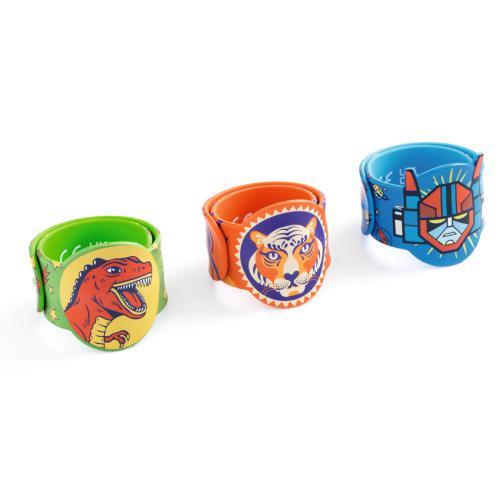 Display 15 Pulseiras Slap - Dinossauro, Tigre e Super H - Image 3