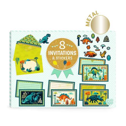 Kit 8 Convites de Aniversário - Dinossauros - Image 2