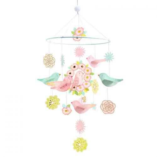 Mobile em Papel Spring Birds