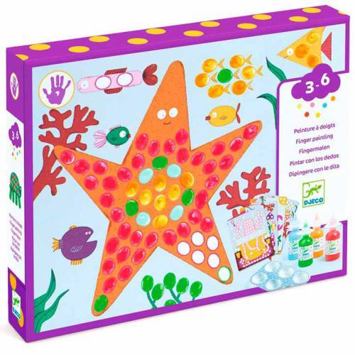 Pinturas com os Dedos - Peixes e Pontos