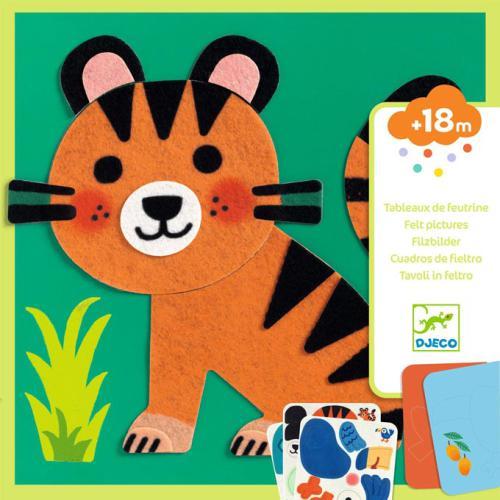Quadro com Animais - Colagem com Feltro