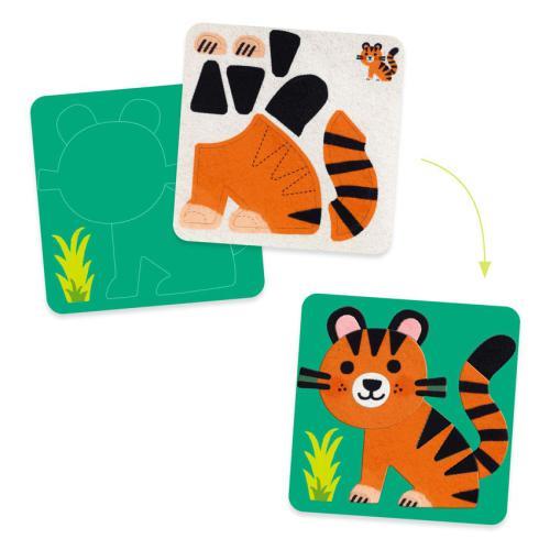 Quadro com Animais - Colagem com Feltro - Image 3
