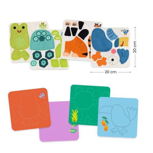 Quadro com Animais - Colagem com Feltro - Image 4