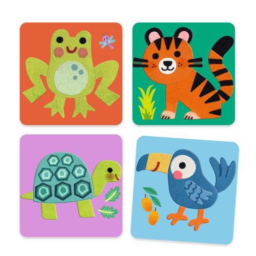 Quadro com Animais - Colagem com Feltro - Image 6