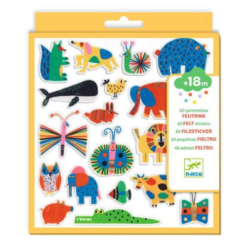 60 Autocolantes de Feltro - Animais - Image 2