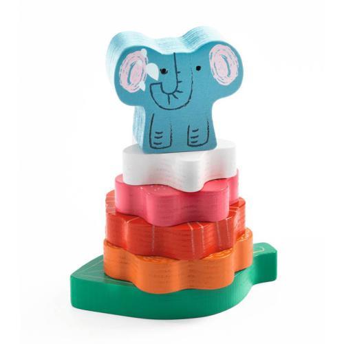 Puzz & Stack Happy - Puzzle de Madeira e Torre de Empil