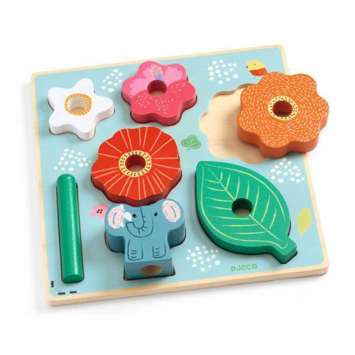 Puzz & Stack Happy - Puzzle de Madeira e Torre de Empil - Image 3
