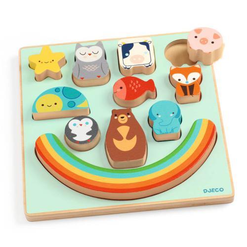 Puzz & Boom Rainbow - Puzzle de Madeira e Jogo de Equil - Image 2