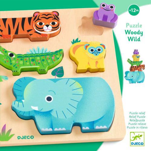 WoodyWild - Puzzle de Madeira p/ Empilhar
