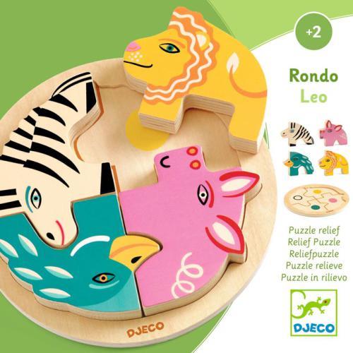 Rondo Leo - Puzzle Redondo de 4 Peças