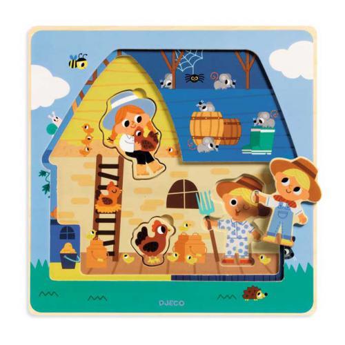Chez Moo - Puzzle Madeira c/ 3 Camadas - Quinta - Image 2