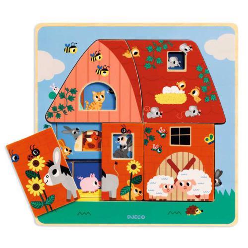 Chez Moo - Puzzle Madeira c/ 3 Camadas - Quinta - Image 3