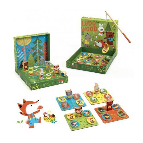Ludo Wood - 4 Jogos - Pesca, Lotaria, Memória e Trilh - Image 3