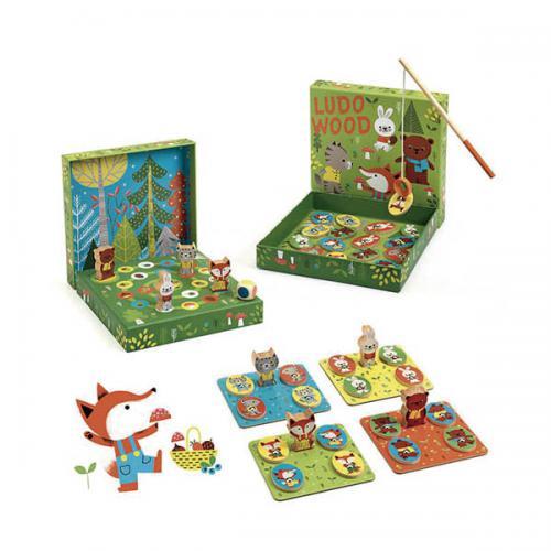 Ludo Wood - 4 Jogos - Pesca, Lotaria, Memória e Trilh - Image 4