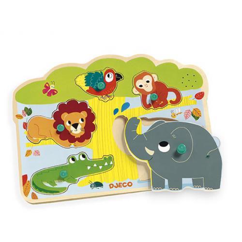 Baobab - Puzzle Sonoro de Madeira c/ Animais
