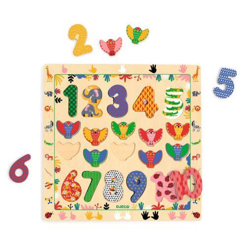 Puzzle Números e Pássaros
