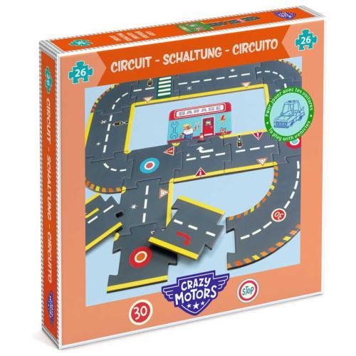 City circuit- giant puzzle - 26 pcs