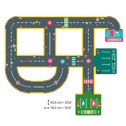City circuit- giant puzzle - 26 pcs - Image 4