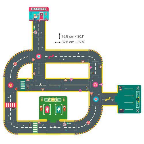 City circuit- giant puzzle - 26 pcs - Image 5