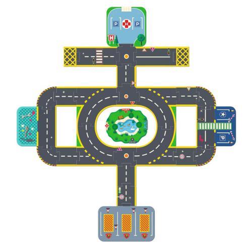 PuzzlUp - Puzzle Gigante da Cidade 33 peças - Crazy Mot